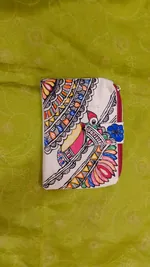 Pure canvas cotton small bag Mithila Panting Art thumbnail
