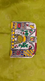 Pure canvas cotton small bag Mithila Panting Art thumbnail