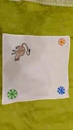 Pure Nepali cotton hanky Mithila panting art 28 thumbnail