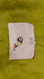 Pure canvas cotton small bag Mithila Panting Art thumb 1
