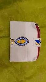 Pure canvas cotton small bag Mithila Panting Art thumb 1